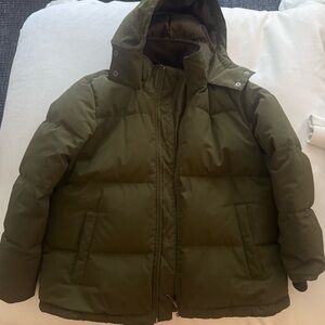 Madewell Olive Puffer Jacket